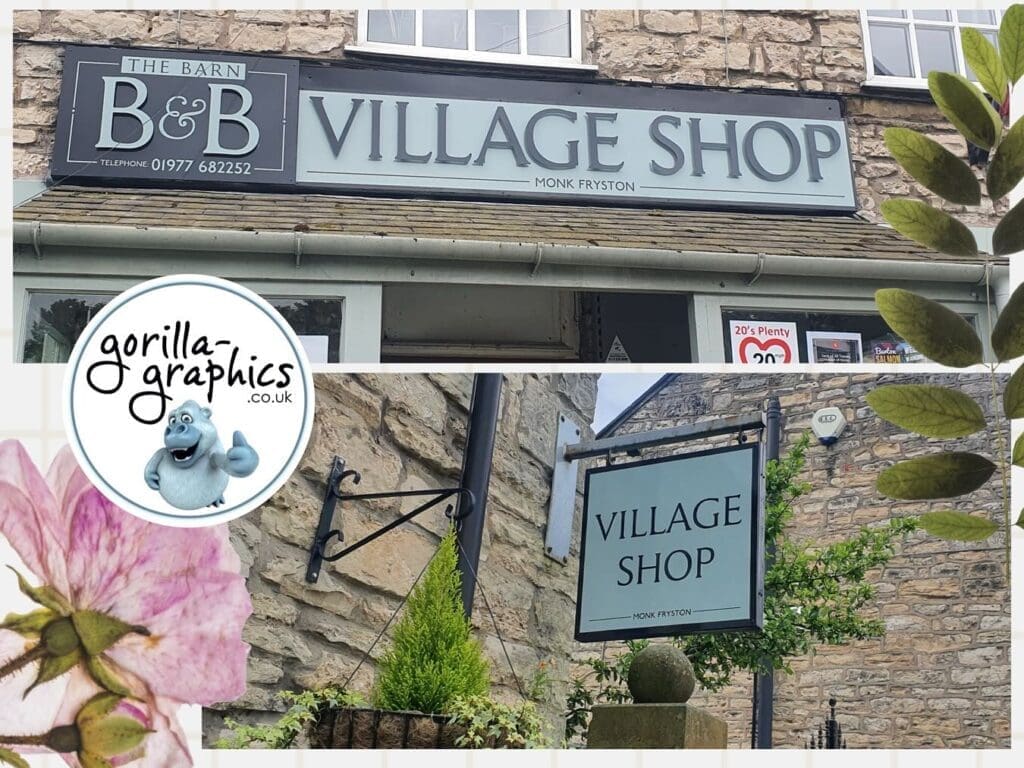 Village Shop sign