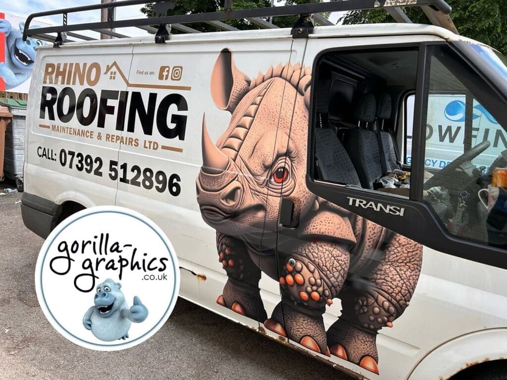Rhino Roofing Vehicle graphics